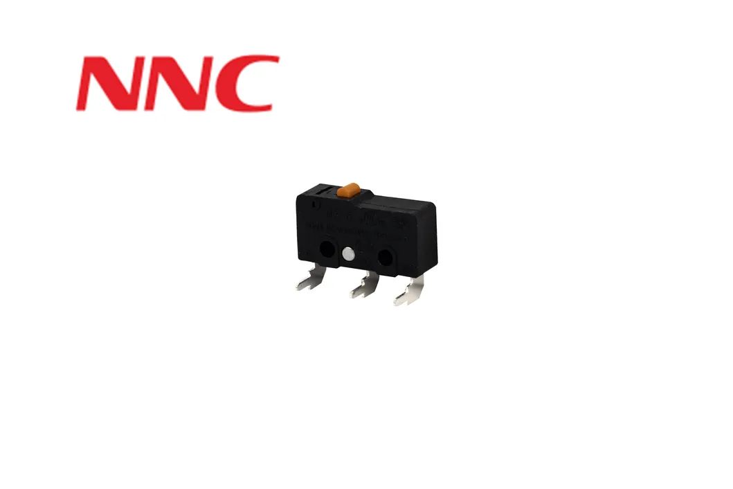NNC Push Button Microswitch NS-5D1P con curva izquierda Terminal Pin Plunger Microswitch 1