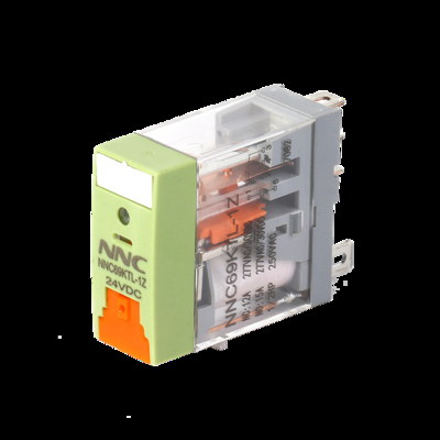 NNC Miniature PCB Transparent Relay NNC69KTL Relay with LED Indicator and lockable test button