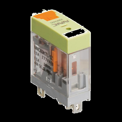 NNC Miniature PCB Transparent Relay NNC69KTL Relay with LED Indicator and lockable test button