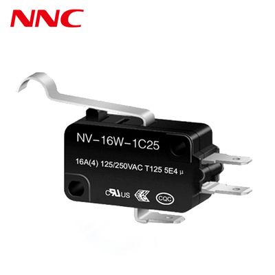 Microinterruptor NNC a prueba de agua serie NV con diferentes tipos de palanca Interruptor de alta velocidad y precisión para automatización industrial