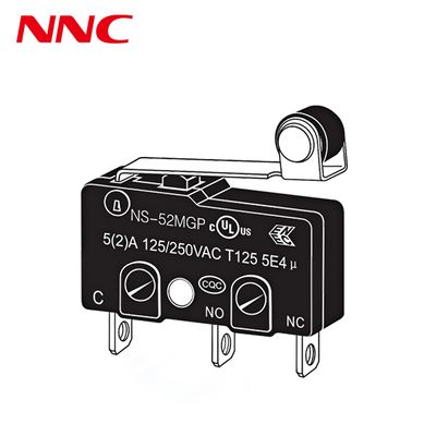 Microinterruptor NNC a prueba de polvo, serie NS, con separación de 2 mm y diferentes tipos de palanca. Interruptor de alta velocidad y precisión para automatización industrial
