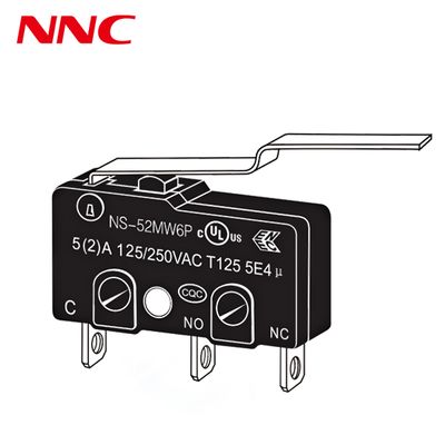 Microinterruptor NNC a prueba de polvo, serie NS, con separación de 2 mm y diferentes tipos de palanca. Interruptor de alta velocidad y precisión para automatización industrial
