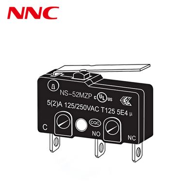 Microinterruptor NNC a prueba de polvo, serie NS, con separación de 2 mm y diferentes tipos de palanca. Interruptor de alta velocidad y precisión para automatización industrial