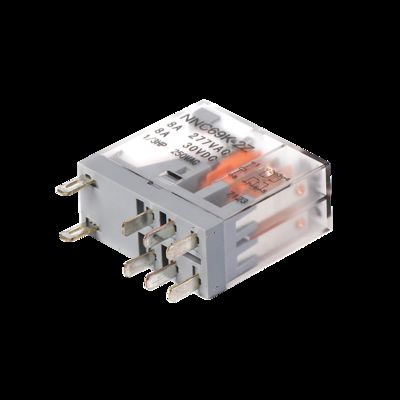 Relé sellado de potencia intermedia en miniatura NNC NNC69K Cumplimiento ROHS con indicador LED y botón de prueba bloqueable