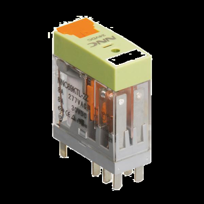 NNC Miniature PCB Transparent Relay NNC69KTL Relay with LED Indicator and lockable test button
