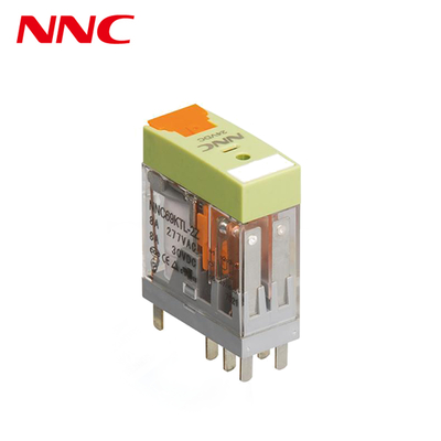 NNC Miniature PCB Transparent Relay NNC69KTL Relay with LED Indicator and lockable test button