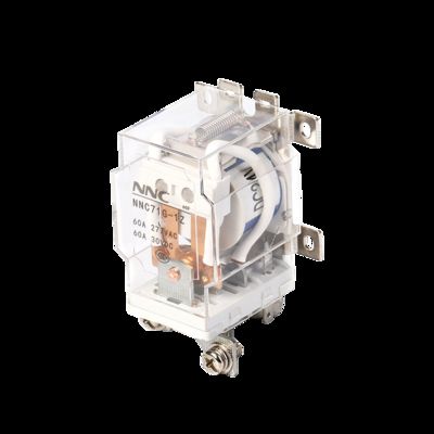 Relé de potencia NNC 28VDC 60A JQX-60F NNC71G Relé de alto voltaje CC para pila de carga de coche Energía solar