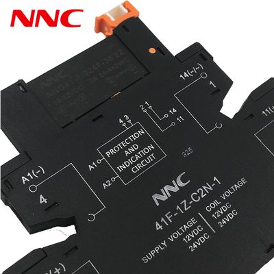 Relé de estado sólido delgado serie NNG41 con rendimiento superior e indicador LED para aplicaciones industriales